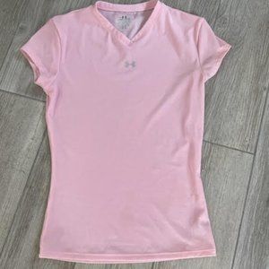 Ladies Med Under Armour SS Heat Gear T Shirt